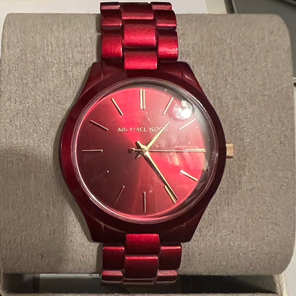 NWT Red Michael Kors watch